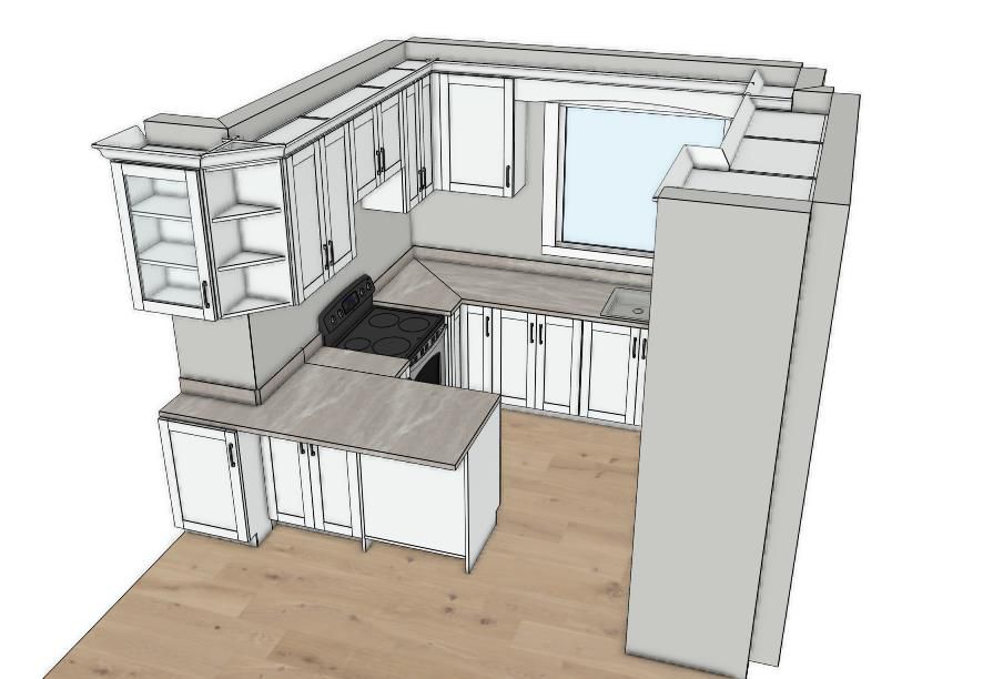 Compact MDF kitchen solution 4