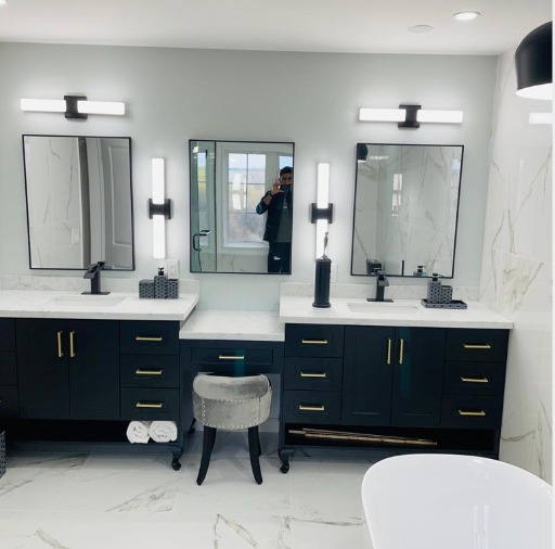 Floating bathroom vanity